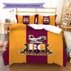 Bradford City AFC Pattern Bedding Set Quilt Cover Pillowcase Home Decor Gift (1 * duvet cover + 2 * pillowcase, without core)
