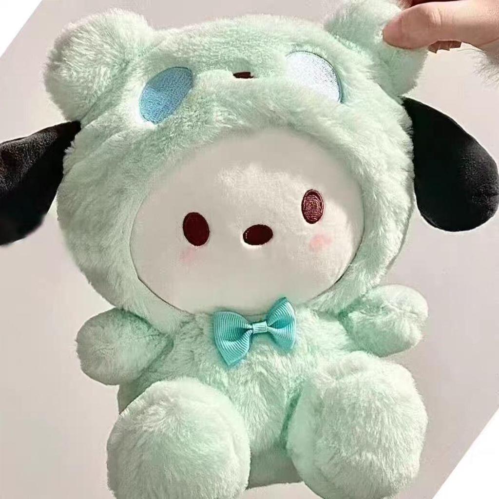 Плюшевые куклы Sanrio Cinnamoroll и Kuromi - Милые игрушки-котики для детей