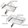 Camping Stainless Steels Toaster Holder Heat Resistant Bread Grilling Rack for Barbecue Foldable Bread Warmer Grill Rack