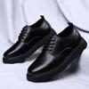 British Style Outdoor Business Shoes Fashion Thick Bottom Oxford Shoes Lace Up Formal Dress Footwear Mens Casual Shoes Hot Sale
