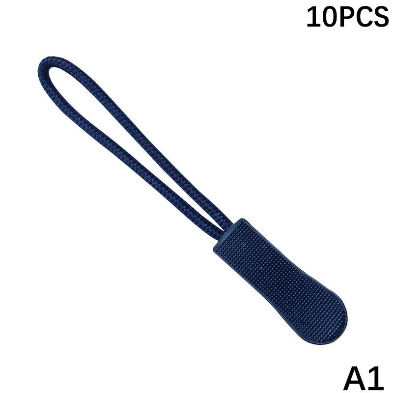 10 Pcs Zipper Pull Puller End Fit Rope Tag Replacement Clip Broken Buckle Fixer Zip Cord Tab Travel Bag Suitcase Tent