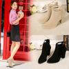 European and American Fashion All-Match Chunky Heel High Heel Short Boots Women