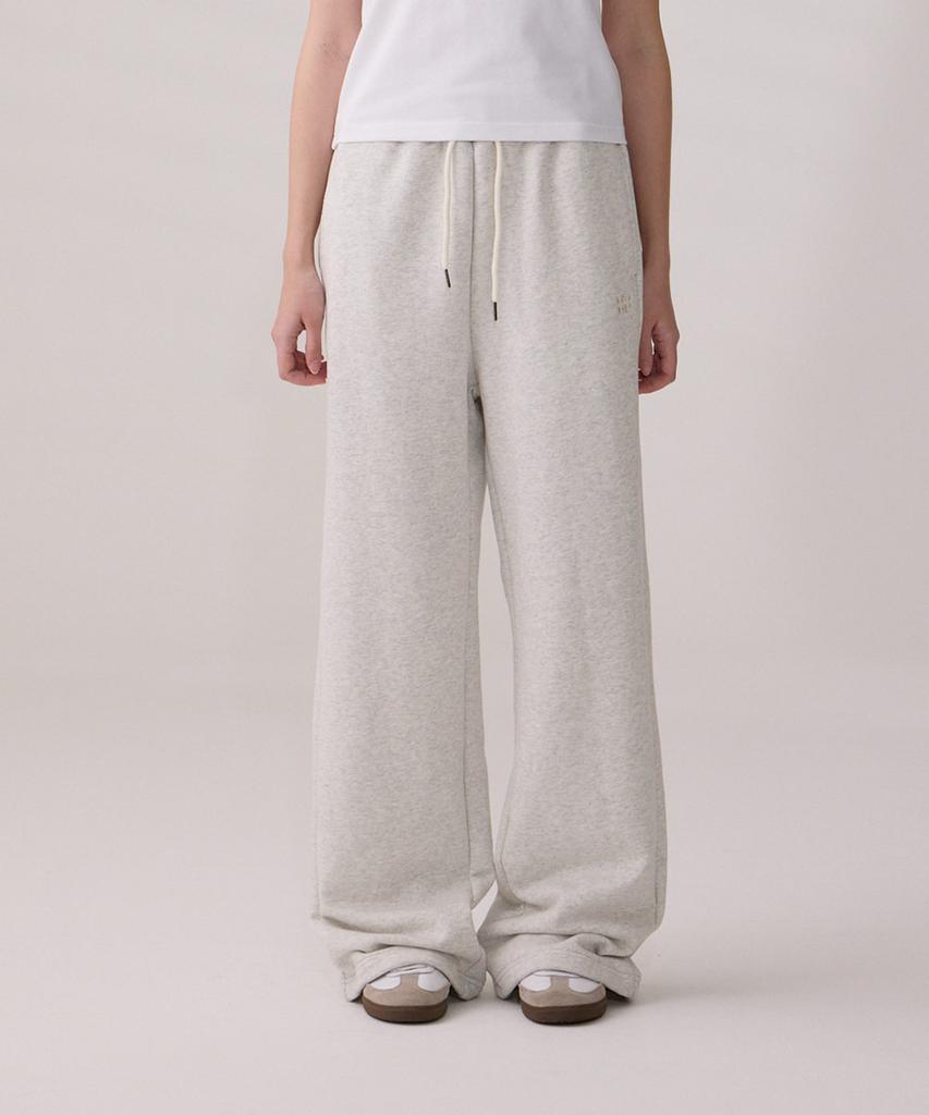 DANGLEDROP Dgdp Legline Wide Sweatpants Oatmeal