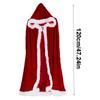 Взрослый Рождественский Женский Костюм Миссис Клаус, Нарядное Платье, Плащ, Накидка
