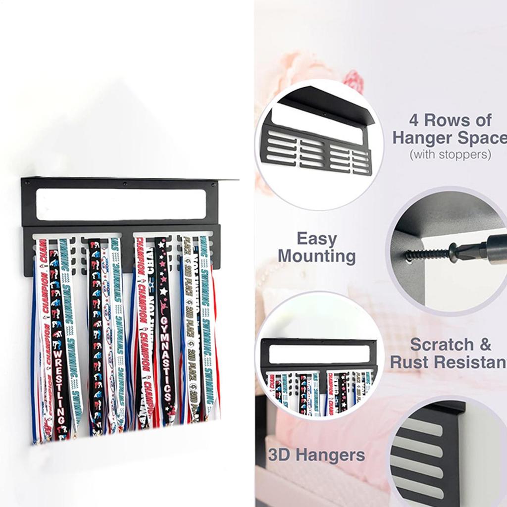 Полка для трофеев на стену Металлическая вешалка для трофеев Стойка Стойка для наград Комната спортивных фанатов Дети Хранение Гостиная Бейсбол Футбол