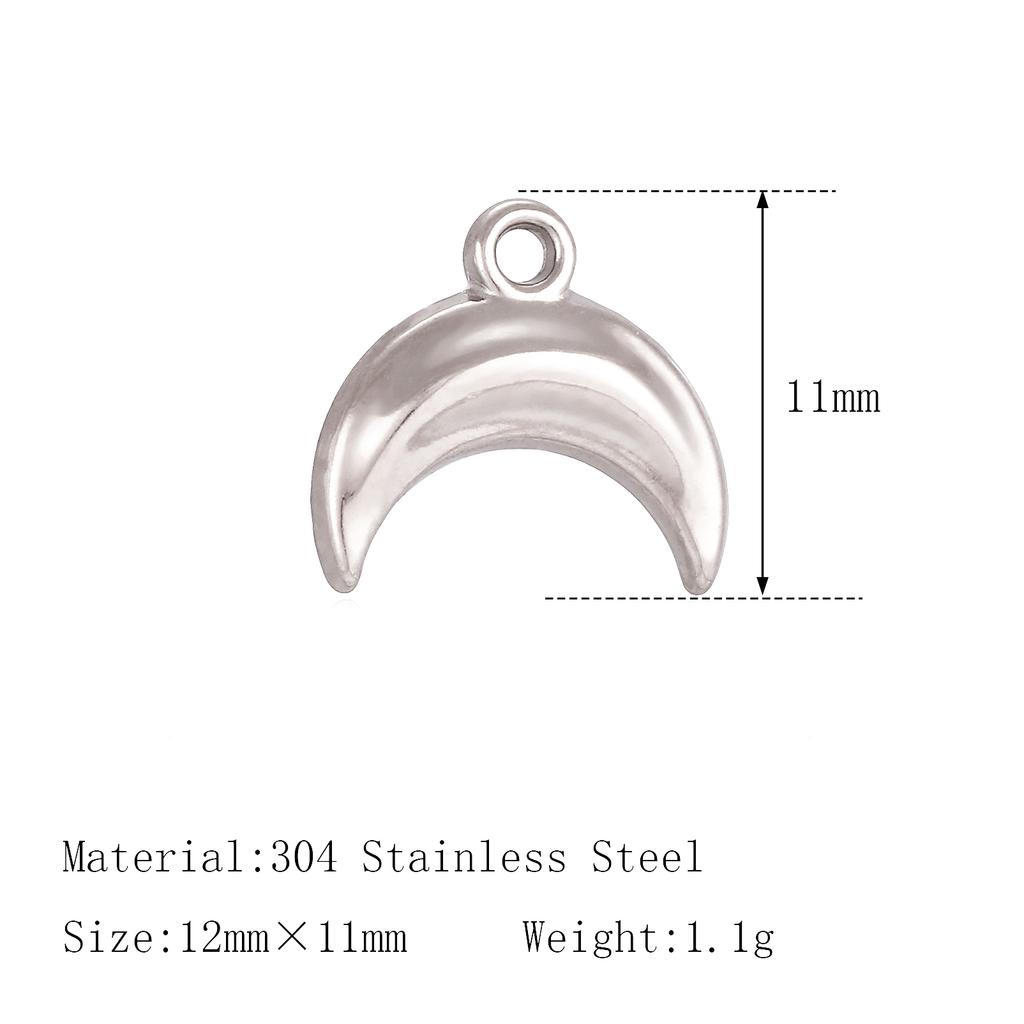 3Pcs Pet Dog Claw/Compass North Star/Sea Wave/Cat's Paw Charms Stainless Small Pendants for Necklace Bracelet DIY Jewelry Making