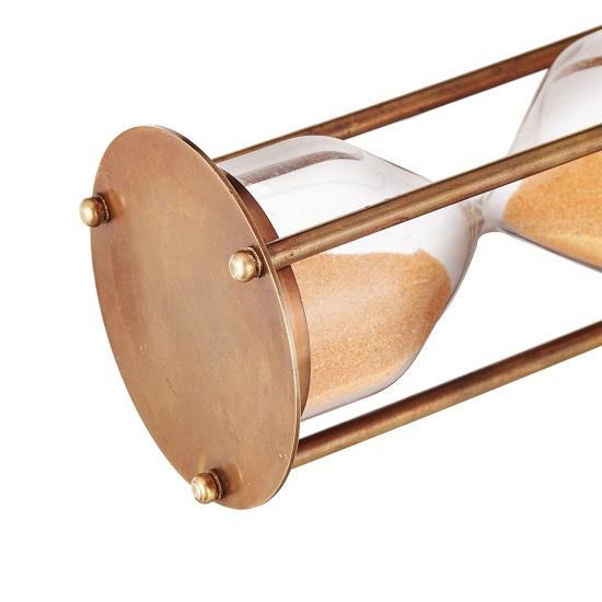 Винтажные латунные песочные часы Латунный песочный таймер Двусторонний компас Песочный таймер Песочные часы для дома и офисного декора.