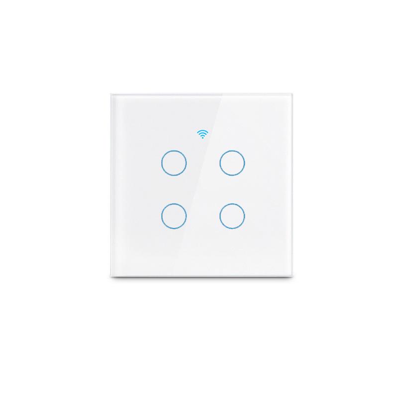 Умный настенный сенсорный выключатель Tuya WiFi для голосового управления Alexa и Google