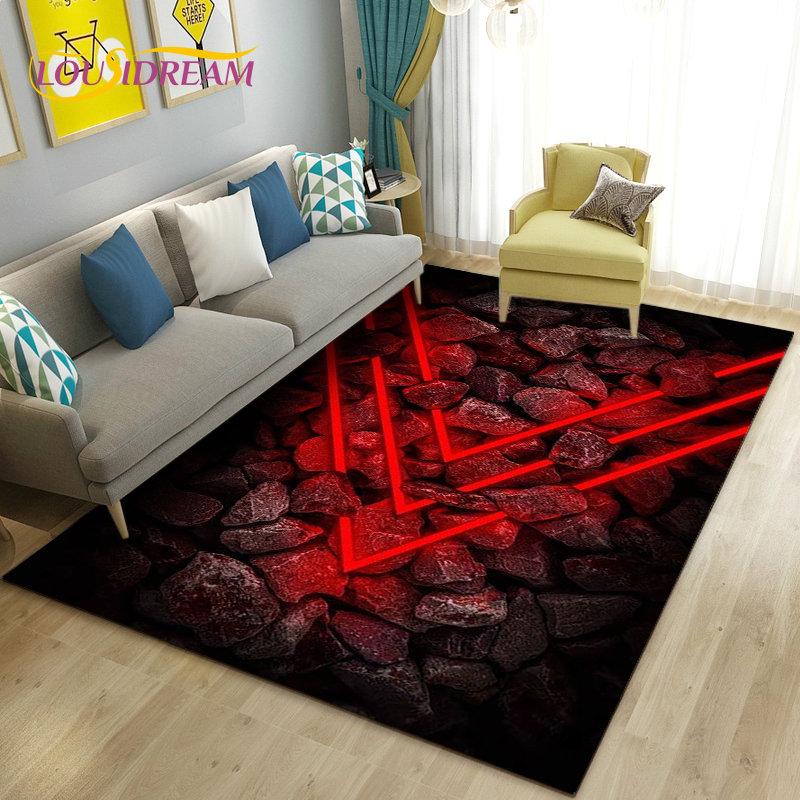 3D красочный коврик из булыжника, ковер для гостиной, спальни, дивана, коврик для кухни, украшение для кухни, детский нескользящий напольный коврик