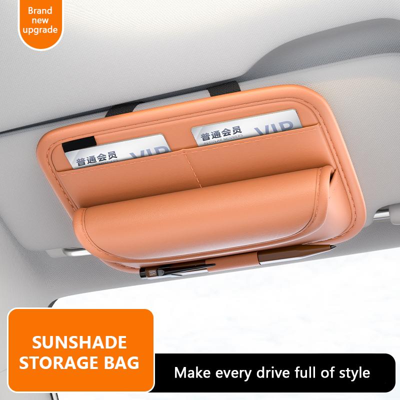 SEAMETAL Роскошный держатель для очков на козырек автомобиля Фланелевый внутренний футляр для очков с защитой от царапин Солнцезащитный козырек Сумка-органайзер для хранения в автомобиле