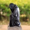 Faceless Ghost Statue Black Robe Gothic Resin Figurine Black Horror Robe Halloween Sculpture The Creeper Reaper Novelty