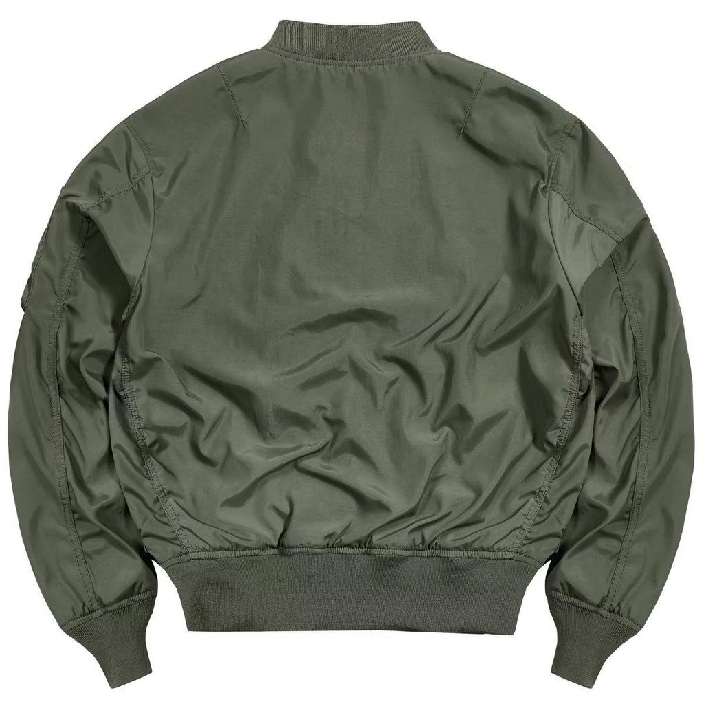 Мужская модная рабочая куртка с воротником-стойкой на весну и осень - модная бейсбольная летная куртка