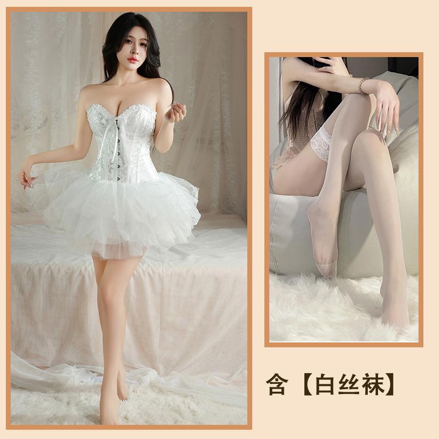 Сексуальное нижнее белье Ballet Swan Pure Desire Vest Bra Sexy Slim Strap Waist Tube Top Free Women