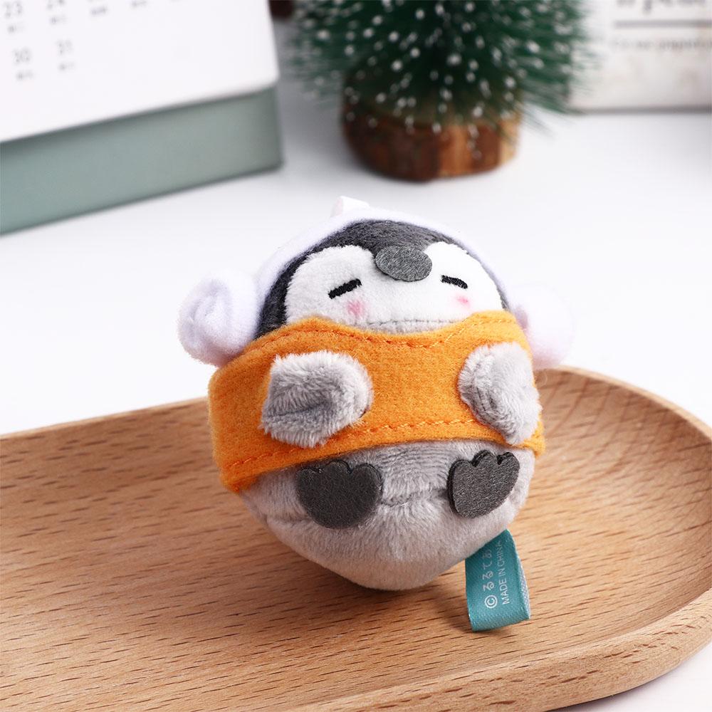 Pendant PP Cotton Sauna Women Key Holder Penguin  Pendant Plush Key Chain Korean Style Key Buckle