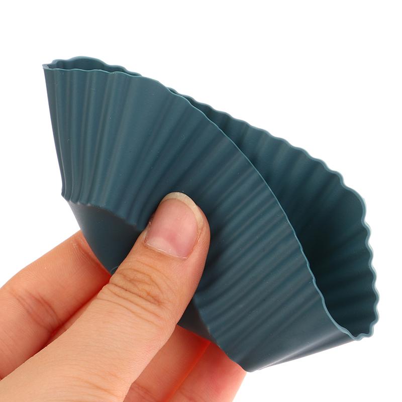 6 шт./набор силиконовых формочек для кексов, круглые, квадратные, прямоугольные, многоразовые, антипригарные формы для кексов, инструменты для украшения выпечки