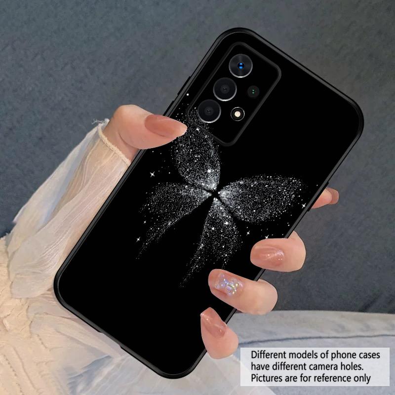 Белая бабочка Для Samsung A03 Core A 04 05 06 12 14 15 16 22 23 Galaxy A25 26 4G 34 35 52 53 56 71 73 90 5G мягкий чехол для телефона