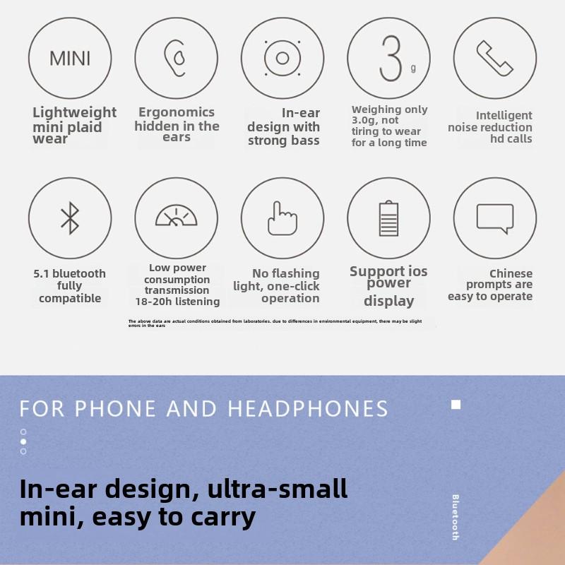 Беспроводная Bluetooth-гарнитура с шумоподавлением и низкой задержкой TWS-наушники-вкладыши с длительным сроком службы батареи