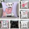 B-Boykisser Глупый Кот Милый Чехол для Подушки Короткий Плюшевый Чехол для Подушки Диван Декоративный Подарок Дом Двусторонняя Печать Наволочка