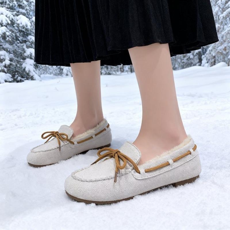 Новая женская обувь с флисом, плоская, теплые хлопковые ботинки с толстым флисом