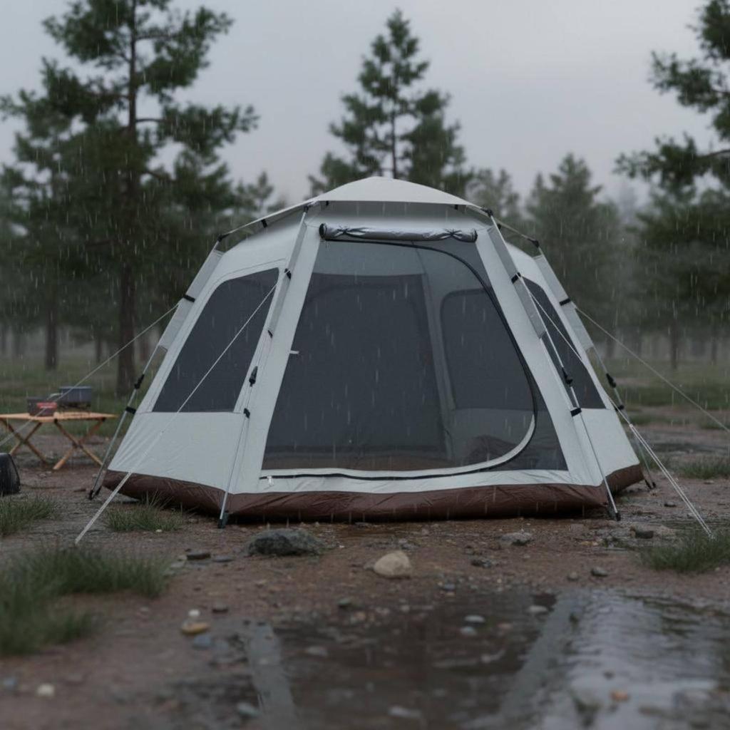 Уличный навес Pop Up Быстрораскрывающаяся шестиугольная палатка Водонепроницаемый солнцезащитный тент для
