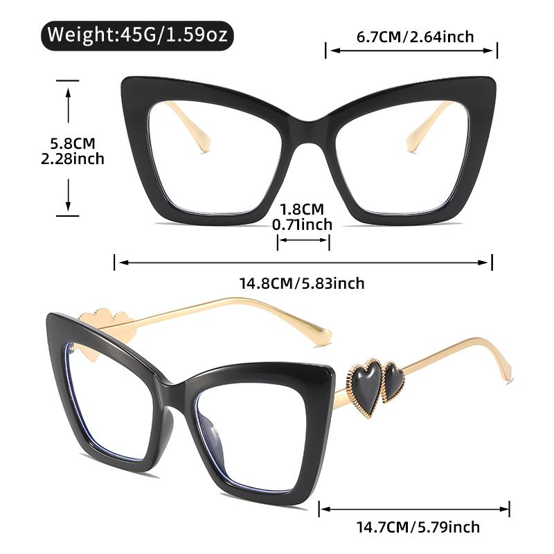 New Luxury Purple Gradient Cat Eye Sunglasses with Rhinestone Heart Accents, Trendy Fashion Eyewear for Women's Party Outfit