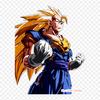 Patches For Clothes Bag Iron On Thermal Stickers Vegetto Ssj3 Gogeta Vegeta Pattern Washable Heat Transfer