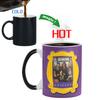 Friendship Themed Heat Sensitive Color Changing Ceramic Mug Creative Thermal Reaction Coffee Cup Gift For Friends