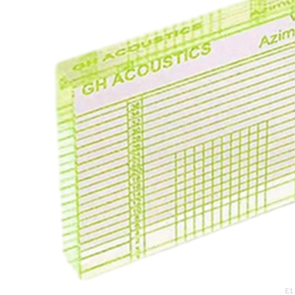 Виниловый проигрыватель, портативная калибровка звукоснимателя, азимутальная линейка, прочный транспортир для выравнивания,