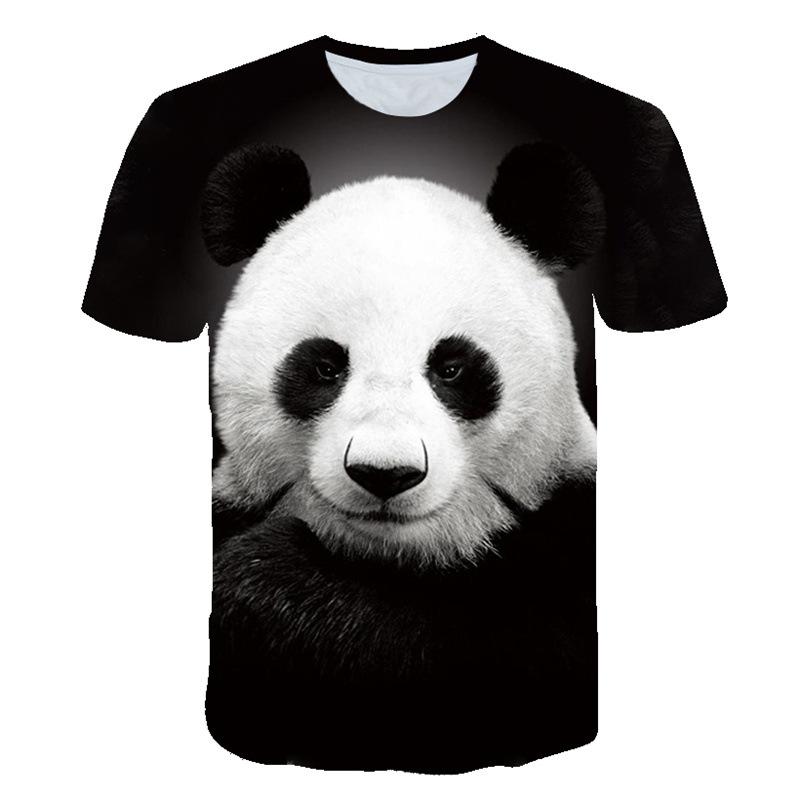 Мужская футболка с короткими рукавами и принтом животных, круглый вырез, повседневная спортивная мужская футболка-пуловер