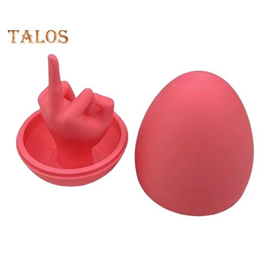 Пасхальное яйцо, розыгрыш со средним пальцем, подарок для взрослых, забавный 3D-печатный грубый розыгрыш с яйцом, веселый сюрприз, наполнитель пасхальной корзины