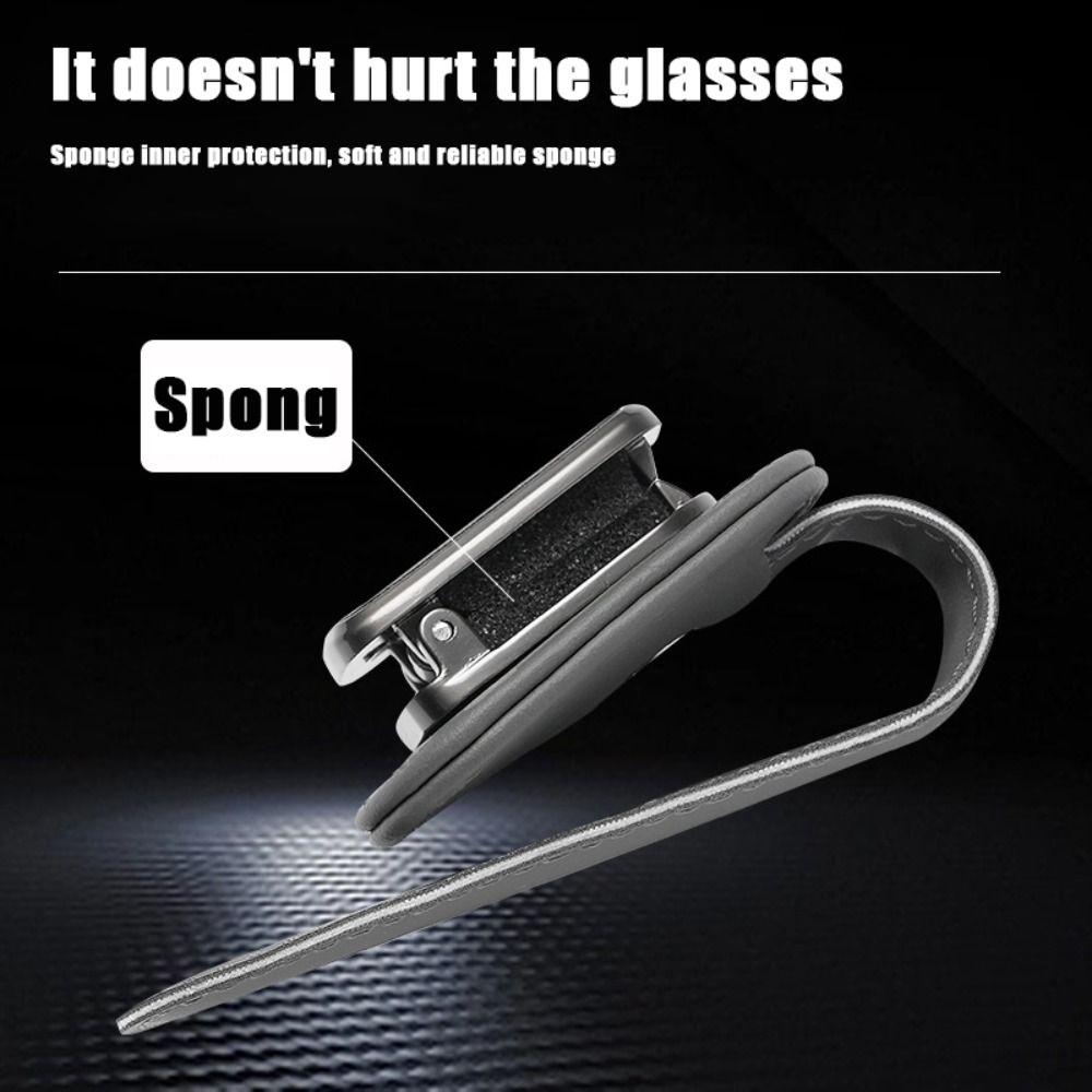 Back Clip Sun Visor Eyeglass Hanger with Sponge Automobile Accessories Storage  Driver