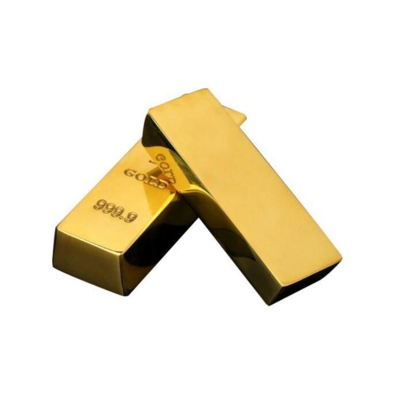 Pure Copper Solid Gold Bar Handicraft Ornaments Lucky Simulation Gold Brick Paperweight Copper Material Gold Bar Decoration Gift