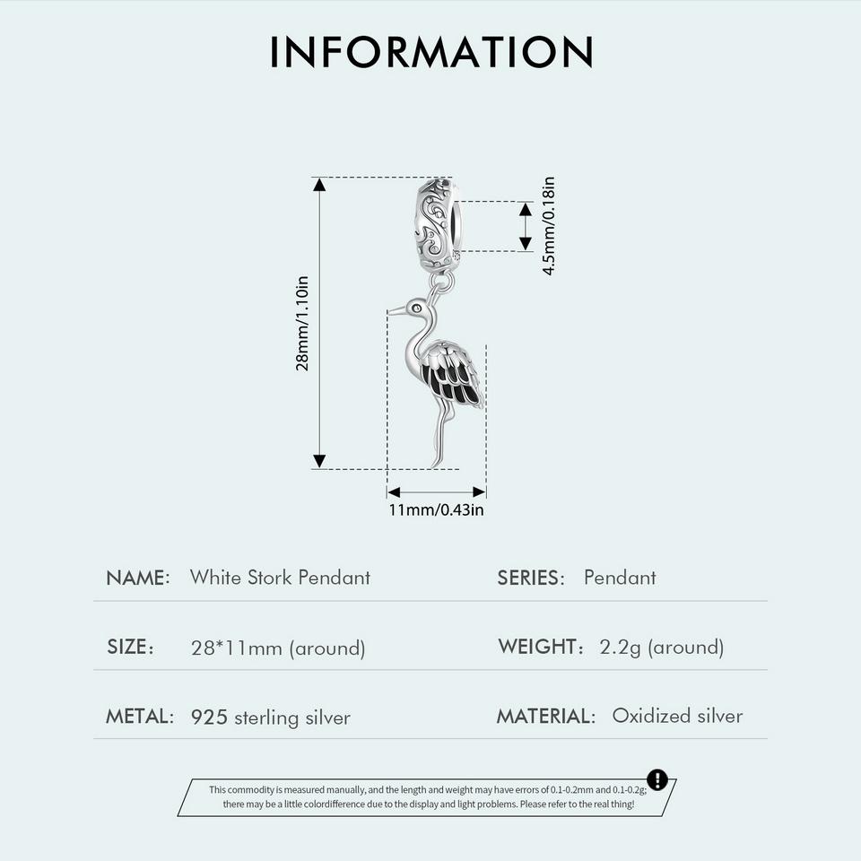 WOSTU Стерлингового серебра 925 пробы, белый орел, подвесная бусина, синий циркон, кулон, яркие подвески в виде рыси, бусины в форме кошки для женщин, браслет и ожерелье, ювелирные изделия