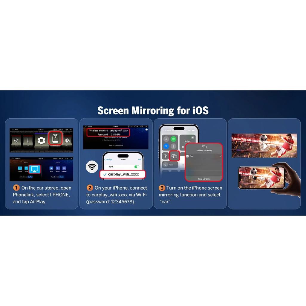 LEHX 6.36 Inch 1DIN Universal MP5 Car Radio Support Wireless Carplay Android AUTO AUX IPS Touch Screen Multimedia Video Player