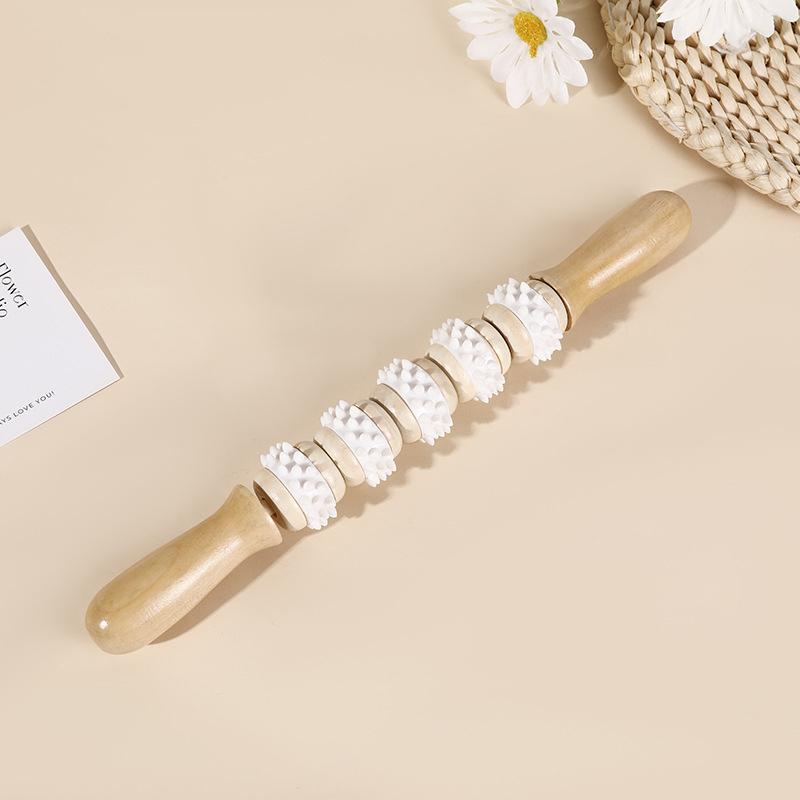 Wooden Massage Roller Fat Reducing Body Shaping Tools Whole Body Massage Tool Meridian Massage Stick Promote Blood Circulation