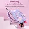 ZIRANYU Detachable Rolling Backpack for Girls