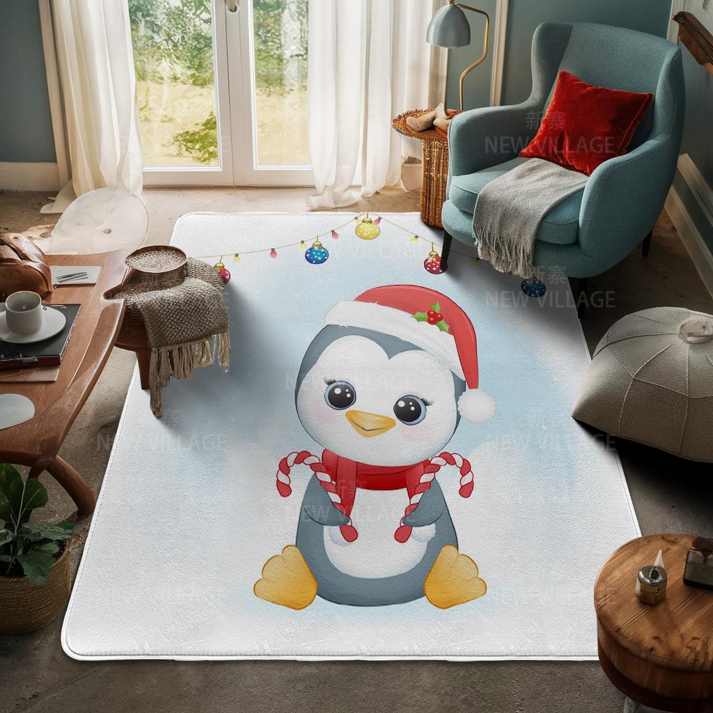 Ковер у входа в дом Домашний коврик у двери Гостиная Ванная Комната Ноги ванная комната Нескользящие коврики с водопоглощением для ванной Счастливого Рождества зима