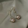 Champagne Pearl Minimalist Design Trendy High-End Ear Hook Earrings