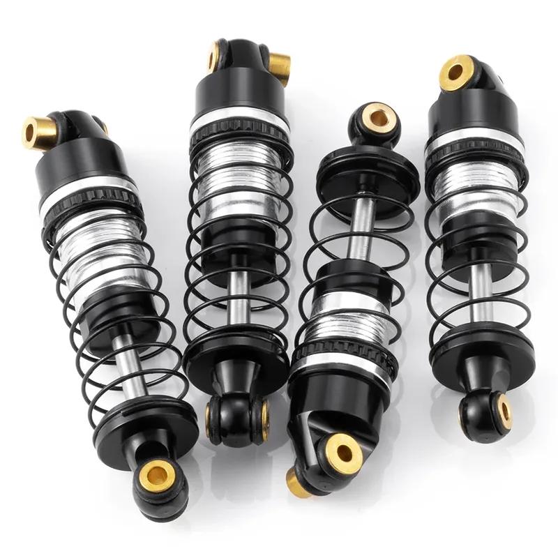 TRINOOD 4Pcs Alu Alloy Front Rear Shock Absorber Damper for Lo-si 1/24 Micro-B 2WD Buggy Upgrade Parts