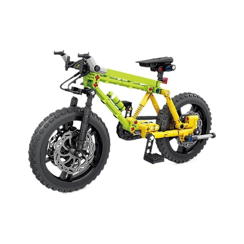 2 Style Bicycle Building Blocks Mountain Bike Model Decoration Simulation Car Model Children Educational Assembled Toys