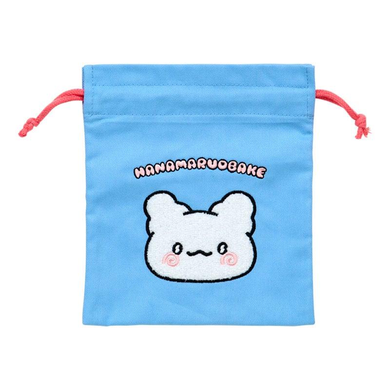 Sanrio HANAMARUOBAKE Sagara Embroidered Drawstring Bag Blue (Pastel Sweets Pop)