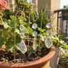 Colorful Crystal Prisms Suncatchers Reflective Handmade Garden Suncatcher Metal Stake with Hook Exquisite