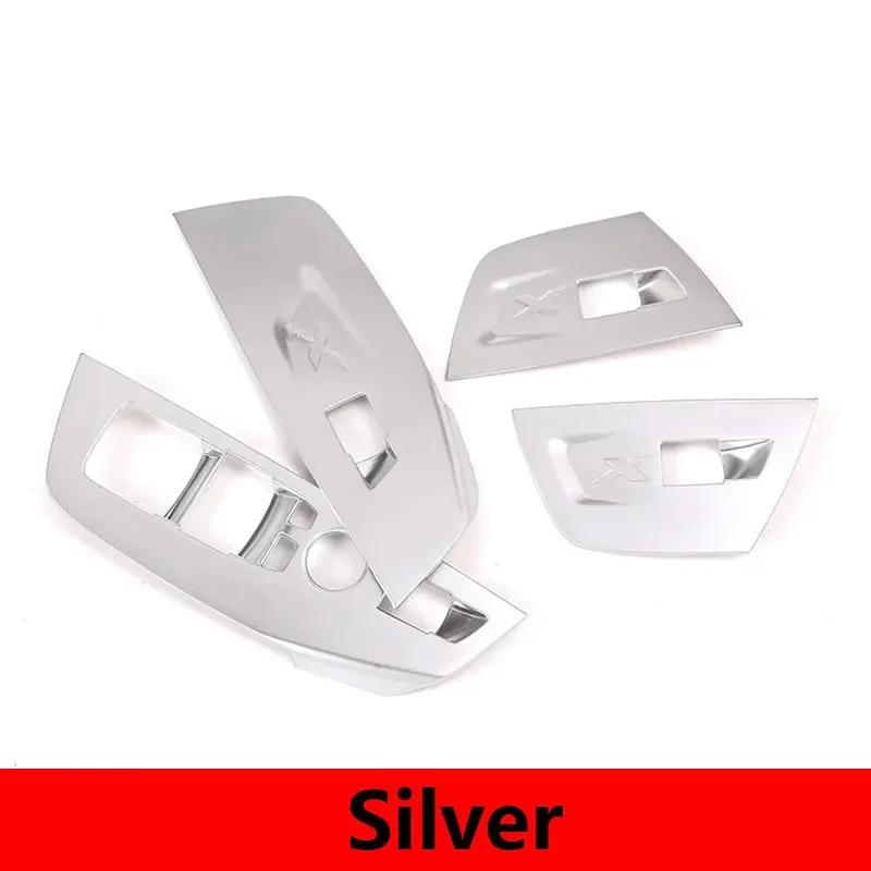 LHD Car-Styling ABS Carbon Fiber Texture Door Window Switch Control Panel Frame Cover Trim For BMW X3 G01 BMW X4 G02 2018 -