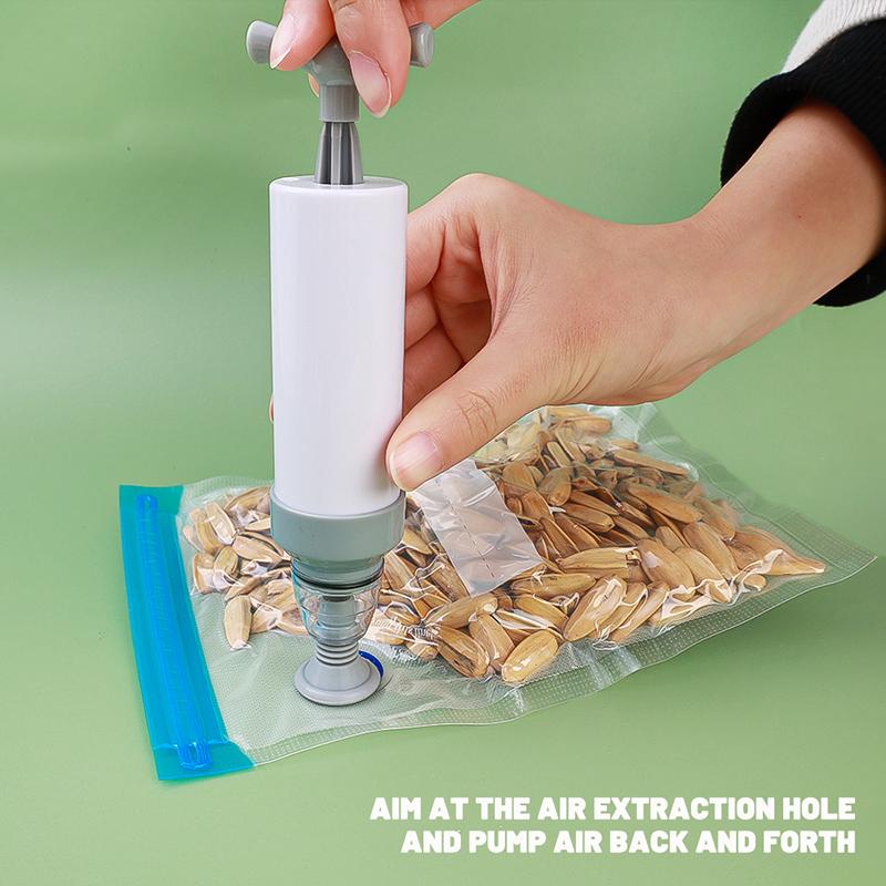 Многоразовые вакуумные пакеты для хранения продуктов питания с застежкой-молнией, набор электрических ручных вакуумных упаковщиков, насос для вакуумирования, пакет с ручным насосом для вакуумирования