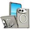 Новый чехол-книжка с магнитной петлей для IPhone Duo IPhone 18 Fold для беспроводной зарядки Magsafe с металлическим кронштейном 360° Защитная крышка