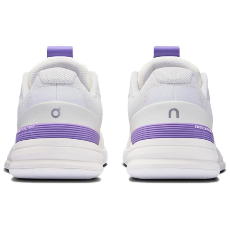 On The Roger Pro Comfortable Versatile Fashi Durable Supportive Shock Absorpti Low-Top Tennis Shoes Women Sneaker White Purple 3WE30743437