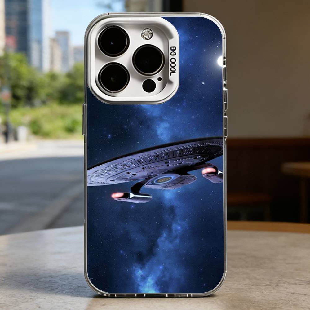 S-Star T-Trek Ships White Shockproof Phone Case For iPhone 16,15,14,13,12,11,Pro,XS,Max,Plus,Mini,SE