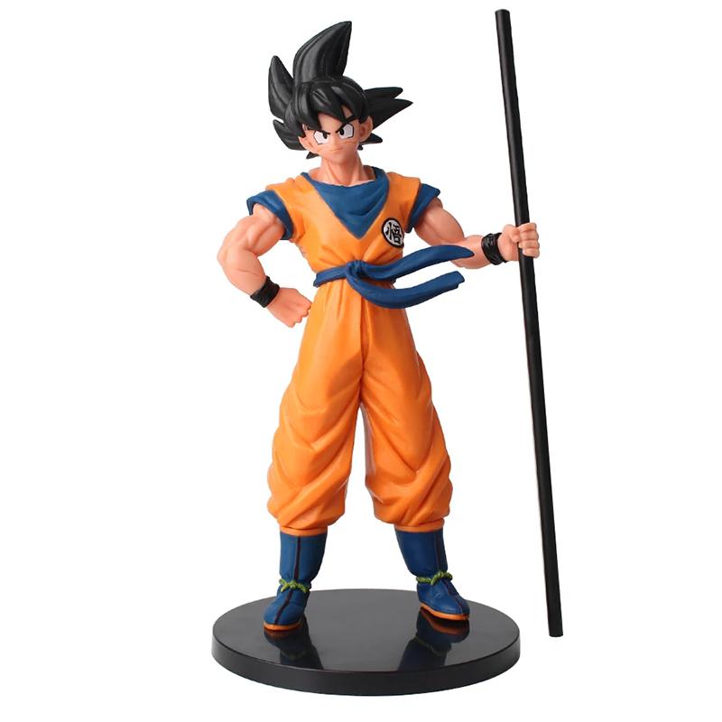 1 шт. Фигурка аниме Dragon Ball Сон Гоку Супер Сайян 22 см Гоку DBZ Фигурка Модель Подарки Коллекционные фигурки для детей