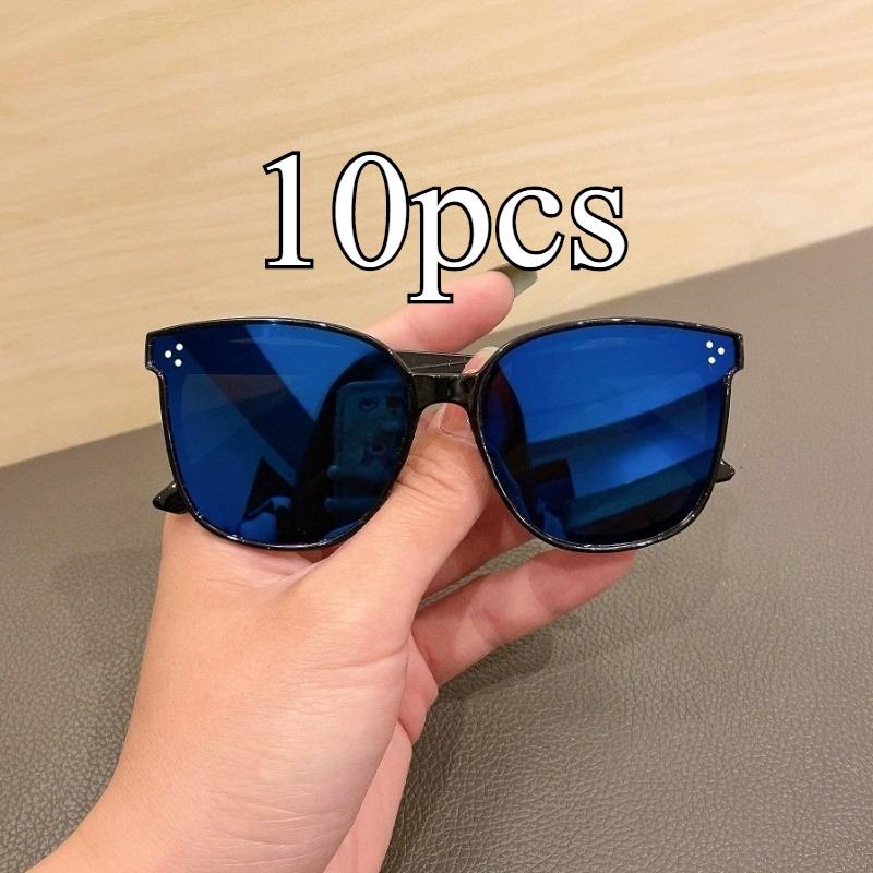 Классические солнцезащитные очки UV400 для детей девочек, цветные, с зеркальным покрытием, металлический каркас, стильные детские очки