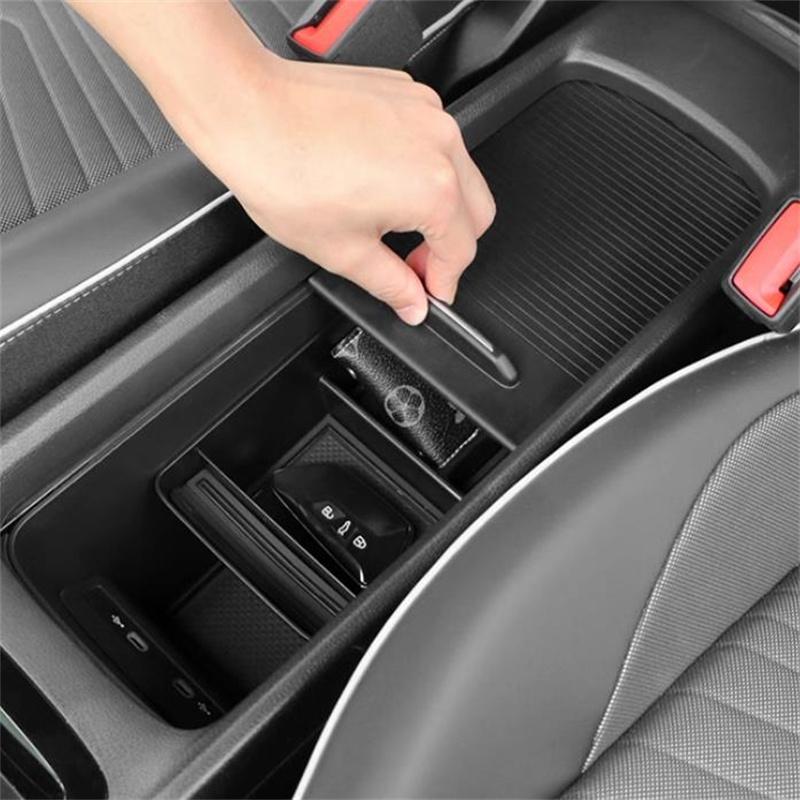 Автоаксессуары Для VW Volkswagen ID.3 E11 ~2025 Ящик для хранения подлокотника центральной консоли Многофункциональное хранение Автозапчасти